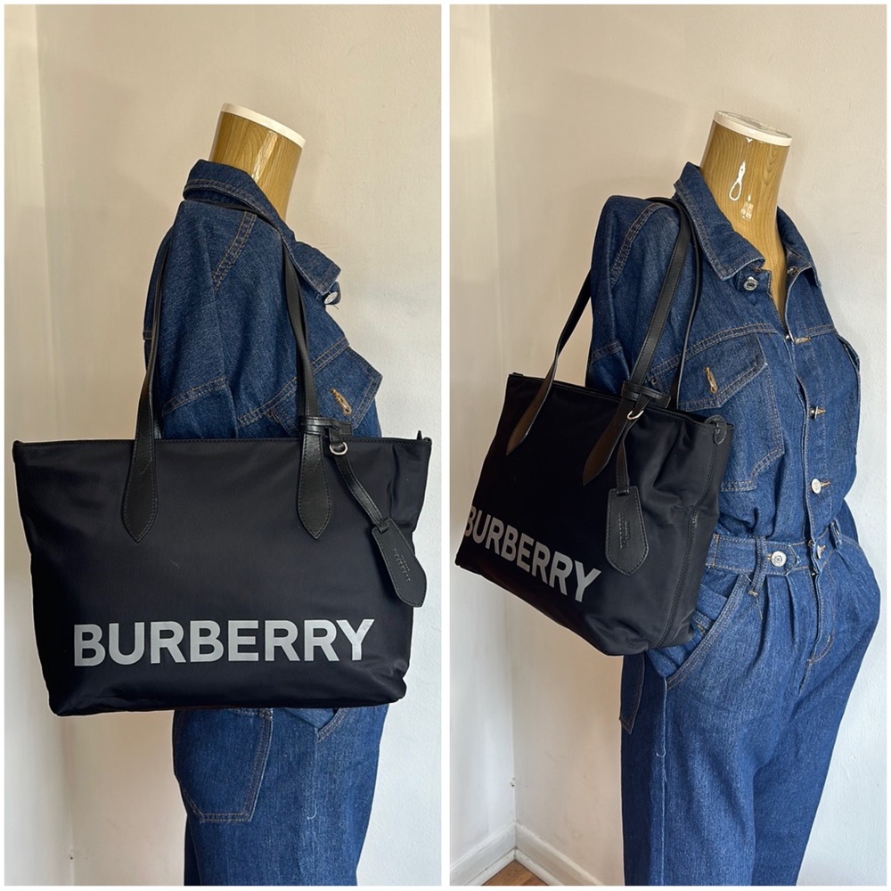 Burberry Nylon Logo Tote Bag